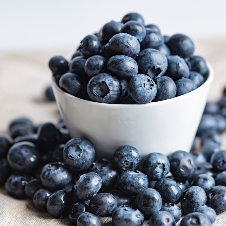 Plump blueberries